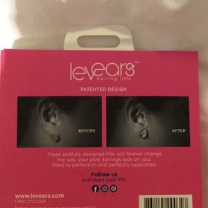 1 pair earring backs for split loose ear holes.